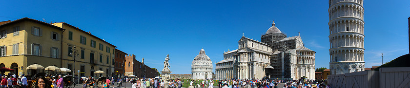 Image showing Pisa Piazza dei Miracoli panorama