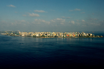 Image showing Maldivian Capital from Flight