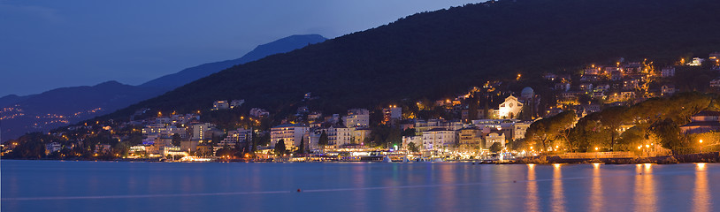 Image showing Opatija Town at Night