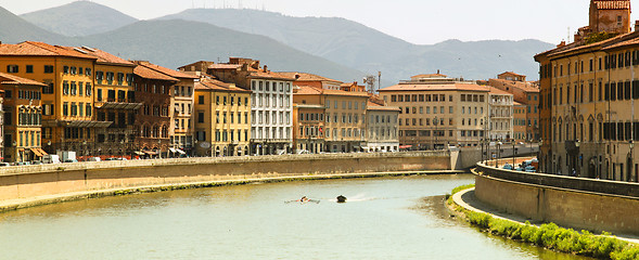 Image showing Pisa Arno river