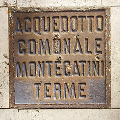 Image showing Montecatini Terme Iron Hatch