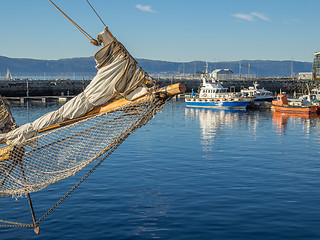 Image showing The Brattor Quay in Trondheim, Norway