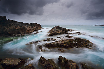 Image showing Stormy seascape Meringo Australia