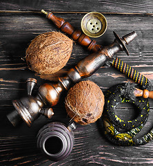 Image showing Hookah with coconut flavor