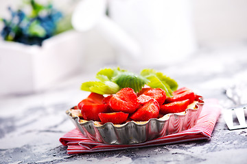 Image showing strawberry cake