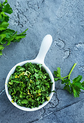 Image showing dry parsley