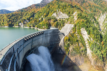 Image showing Kurobe dam in Toyama of Japan