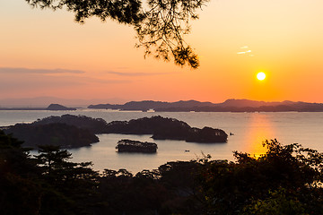 Image showing Matsushima at sunrise in Japan