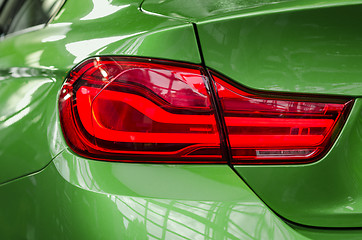 Image showing Sports car rear tail-lamp brakelight