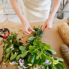 Image showing Photo of florist at