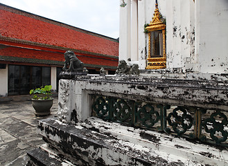 Image showing temple with red roof