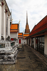 Image showing temple with orange and red roof