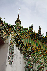 Image showing temple with green mosaic