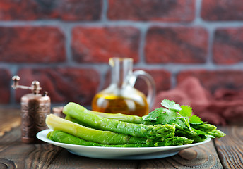 Image showing fried asparagus