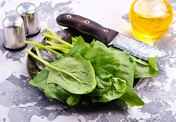 Image showing raw spinach