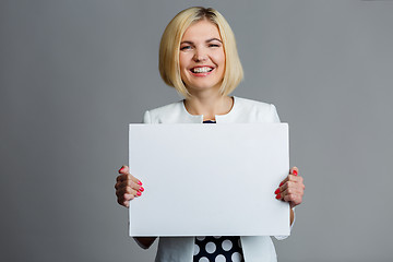 Image showing Young model with empty sheet