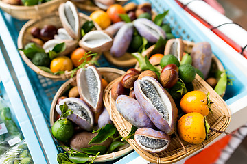 Image showing Variety of organic vegetables