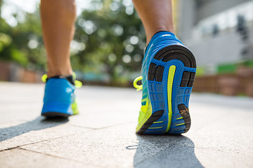 Image showing Man running in a park