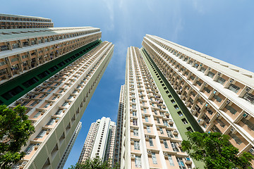 Image showing Building skyscraper to the sky