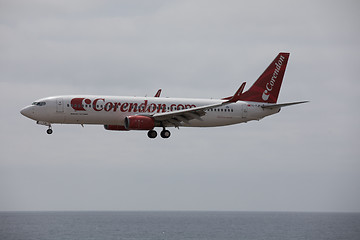 Image showing ARECIFE, SPAIN - APRIL, 15 2017: Boeing 737 - 800 of Corendon.co