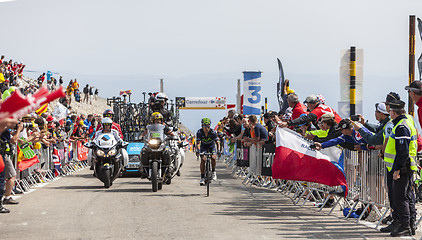 Image showing Nairo Quintana on Mont Ventoux - Tour de France 2013