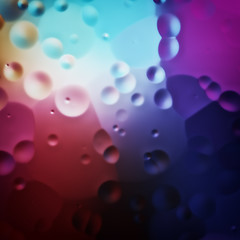 Image showing colorful oil drops background