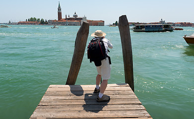 Image showing Tourist in Venice