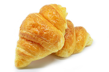 Image showing Fresh Croissant isolated on white background