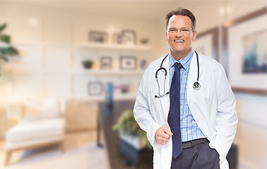 Image showing Handsome Doctor or Nurse Standing In His Office