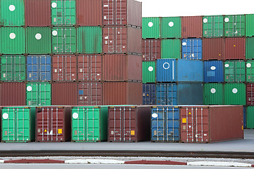 Image showing Intermodal Containers