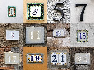 Image showing Odd House Numbers