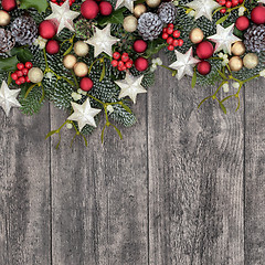 Image showing Christmas Background Border