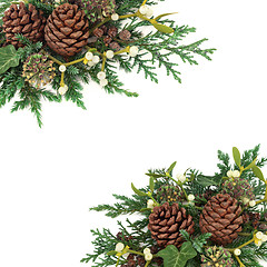 Image showing Winter Greenery Arrangement