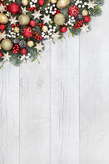 Image showing Christmas Bauble Border