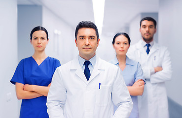 Image showing group of medics or doctors at hospital