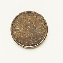 Image showing Vintage Slovenian 5 cent coin