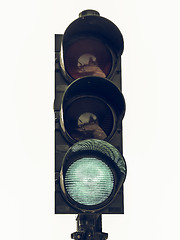 Image showing Vintage looking Green light