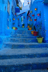 Image showing Chefchaouen, the blue city in the Morocco.