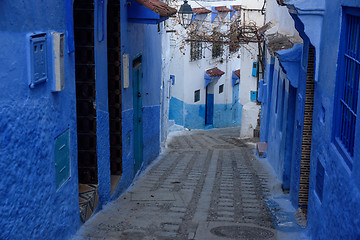 Image showing Chefchaouen, the blue city in the Morocco.