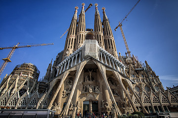 Image showing Sagrada Familia - Catholic church in Barcelona, Catalonia