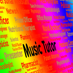 Image showing Music Tutor Indicates Sound Track And Acoustic