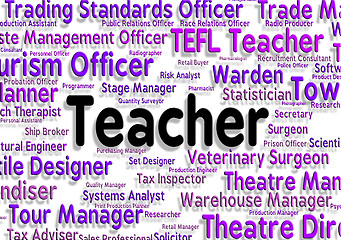 Image showing Teacher Job Indicates Give Lessons And Career