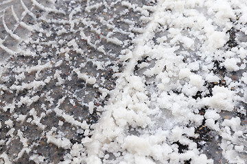 Image showing Snow on the road