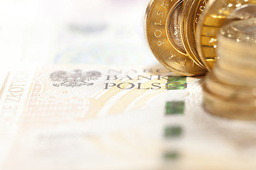 Image showing Polish Zloty, close-up