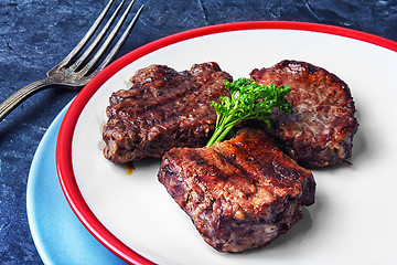 Image showing juicy veal steak