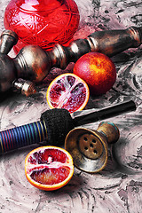 Image showing Shisha with orange taste