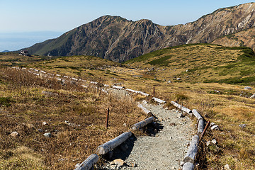 Image showing Hiking trail in Tateyama