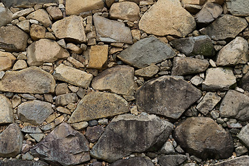 Image showing Rock stone wall texture