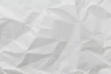 Image showing Crumpled white paper background