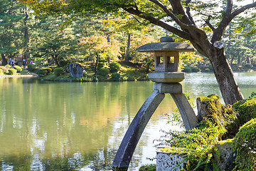 Image showing Kenrokuen Beautiful garden